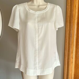 J. Crew Pleat Back Silk Blouse Women's XS